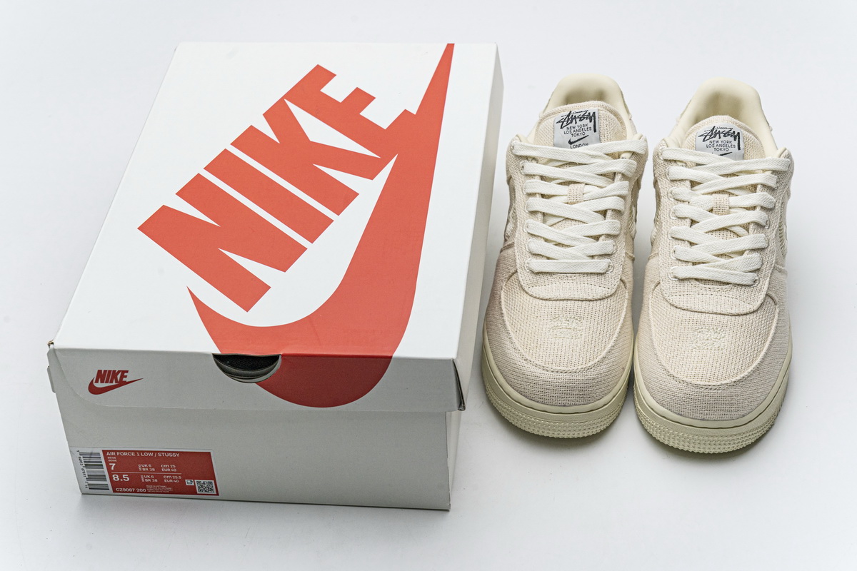 Cz9084 200 Stussy X Nike Air Force 1 Low Fossil Stone 12 - www.kickbulk.cc